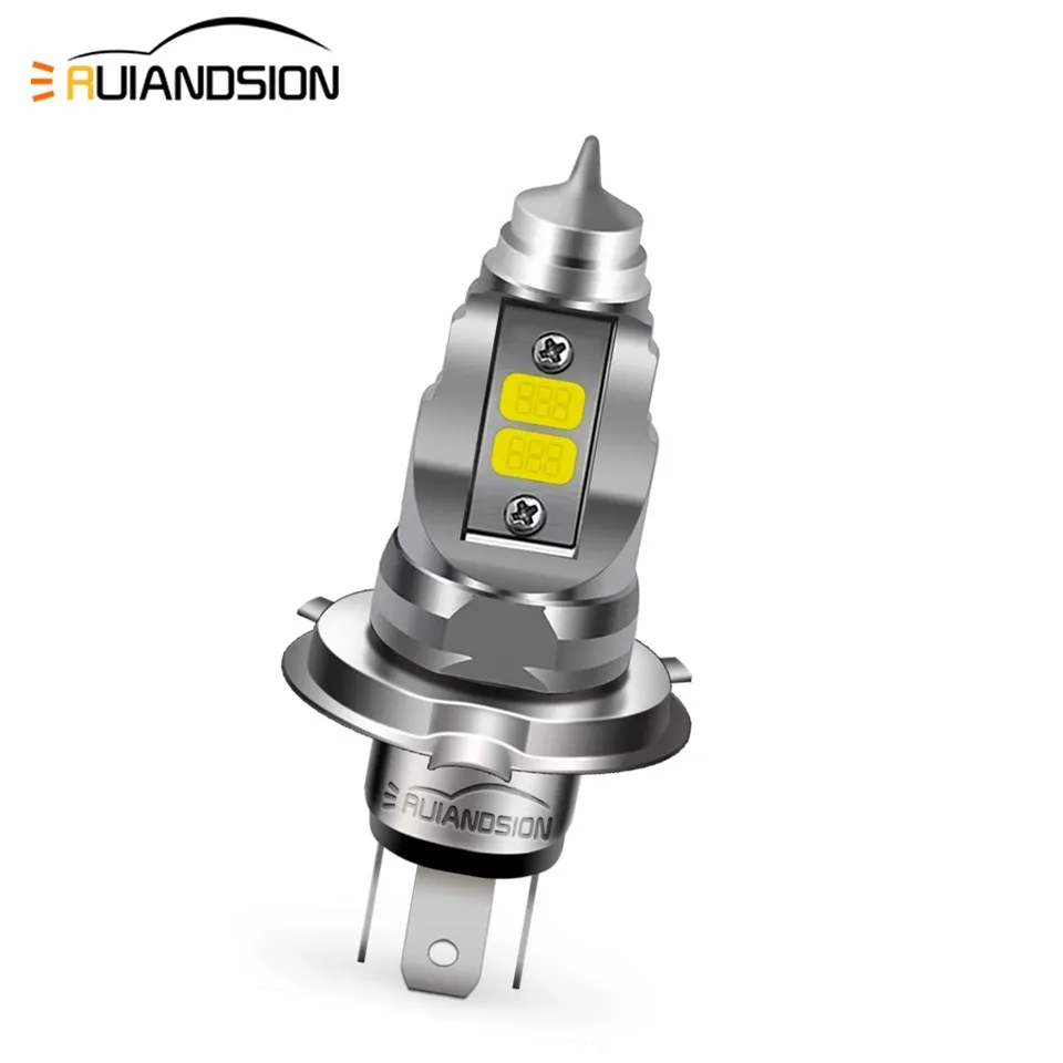 Ruiandsion H4 Motorcycle Led Headlight Bulbs Replacement For Sale 24V White Ruiandsion H4 Motorcycle Led Headlight Bulbs Replacement For Sale 24V White